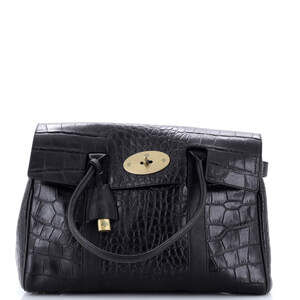Mulberry Medium Bayswater Satchel Crocodile Embossed Leather
